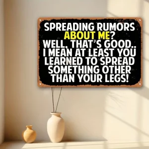 1PC Funny Hand Painted Metal Tin Sign